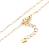 Brass Cubic Zirconia Pendant Necklace NJEW-JN03531-01-5