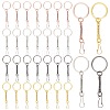 AHADEMAKER 32Pcs 4 Colors Alloy Keychains KEYC-GA0001-10-1