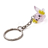 Cute Transparent Resin Pendants Keychain KEYC-JKC00886-5