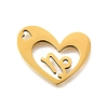 201 Stainless Steel Pendants STAS-A116-01G-10-1