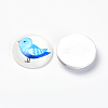 Printed Glass Flat Back Cabochons GGLA-Q056-012-20mm-2