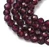 Natural Garnet Beads Strands X-G-B168-A05-4mm-4