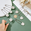 Alloy Safety Pin Brooches JEWB-WH0001-77P-3