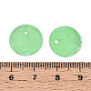 Spray Painted Natural Capiz Shell Disc Charms BSHE-T014-02E-3