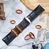 14Pcs 7 Styles Cowhide Leather Watch Strap Ring FIND-FH0017-42C-4