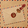 Brass Sealing Wax Stamp Head AJEW-WH0208-893-3
