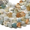 Natural Flower Amazonite Beads Strands G-A272-A01-29-6