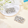 ANATTASOUL 1 Pair Alloy & Rhinestone Shoe Decorations FIND-AN0001-11B-7