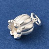 925 Sterling Silver Tulip Flower Charms with Jump Rings FIND-U013-08S-02-2