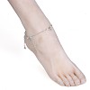 304 Stainless Steel Charm Anklets AJEW-AN00265-04-5