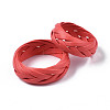 Straw Rope Braided Finger Ring for Women RJEW-T022-004-4