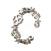 Brass Micro Pave Cubic Zirconia Cuff Rings for Women RJEW-Q008-01P-02-2