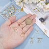 16Pcs 8 Styles Brass Toggle Clasps KK-HS0001-40-3