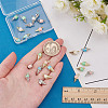 24Pcs 8 Styles Zinc Alloy Enamel Pendants FIND-AR0006-09-3