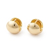 Rack Plating Brass Round Ball Hinged Hoop Earrings for Women EJEW-B014-21G-1