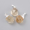 Natural Citrine Pendants G-G845-07S-10-1