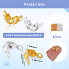 1200Pcs 2 Colors Brass Bead Tips KK-SP0001-94-2