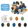 ARRICRAFT 81pcs 9 colors Natural Lava Rock Beads Strands G-AR0005-63-2