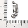 304 Stainless Steel European Beads STAS-G338-08P-3