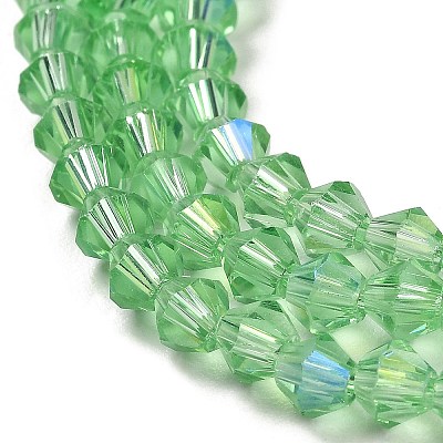 Transparent Electroplate Glass Beads Strands EGLA-A039-T3mm-L24-1