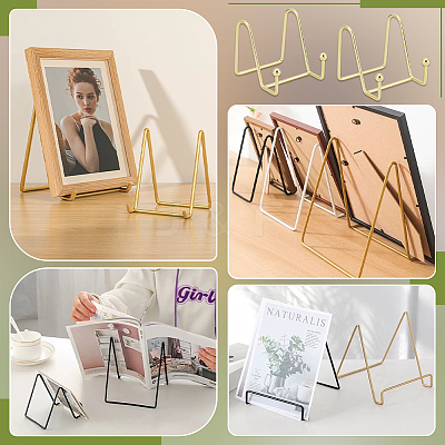 16Pcs Iron Display Easel Stands for Photo Frames ODIS-WA0001-02-1
