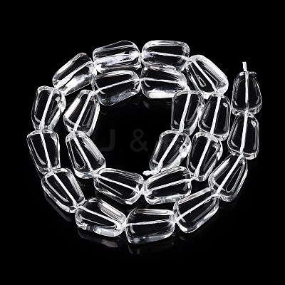 Transparent Glass Beads Strands GLAA-N001-48-1