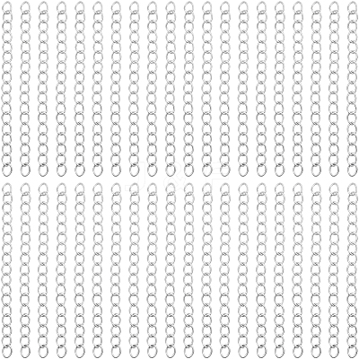 100 Strands 304 Stainless Steel Chain Extender STAS-BBC0005-51A-1