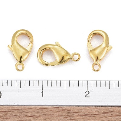 Brass Lobster Claw Clasps X-KK-901-G-NF-1