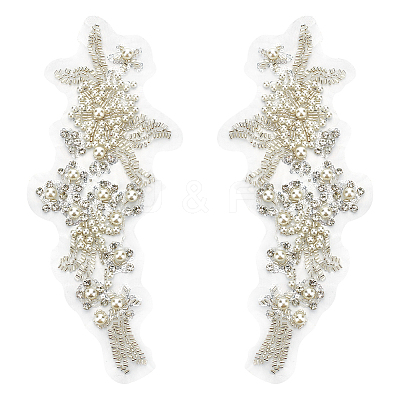 Embroidered Floral Lace Collar DIY-WH0308-419-1