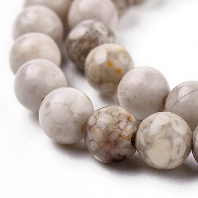 Natural Maifanite/Maifan Stone Beads Strands G-F353-6mm-1