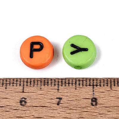 Opaque Acrylic Enamel Beads SACR-Q001-15A-1