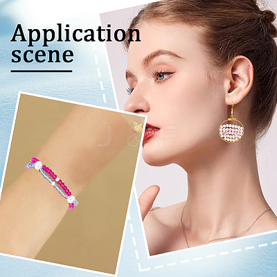 10 Strands 5 Styles Transparent Gradient Color Glass Beads Strands GLAA-SC0002-03-1