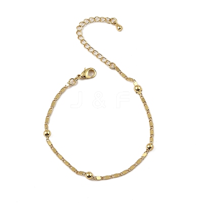 Rack Plating Brass Link Chain Bracelets for Women BJEW-G735-03G-1