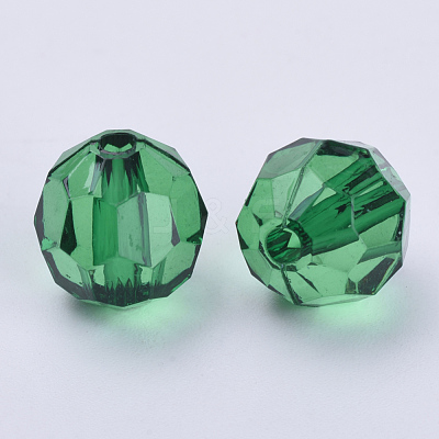 Transparent Acrylic Beads TACR-Q257-8mm-V17-1