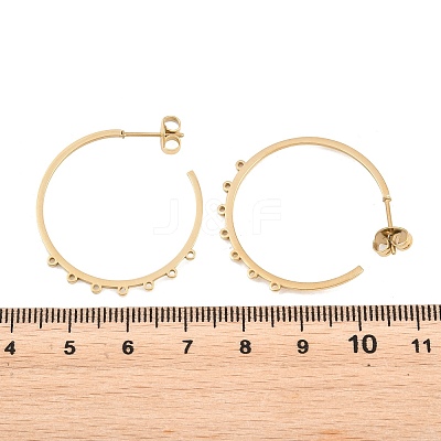 304 Stainless Steel Stud Earring Findings STAS-C182-01D-G-1