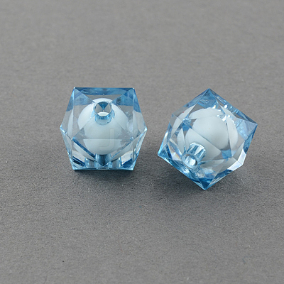 Transparent Acrylic Beads TACR-S112-8mm-22-1