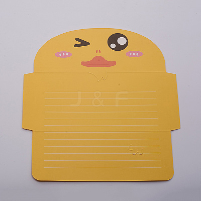 Animal Cartoon Paper Greeting Cards DIY-WH0161-09J-1