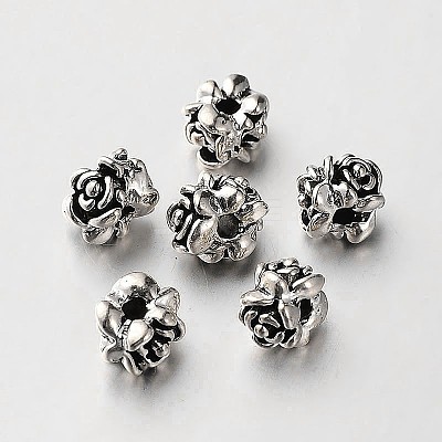 Tibetan Style Alloy Flower Beads LS-TIBEB-O004-54-1