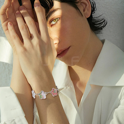 4 Sets Sublimation Blank Alloy Bracelet Making BJEW-FH0001-10B-1