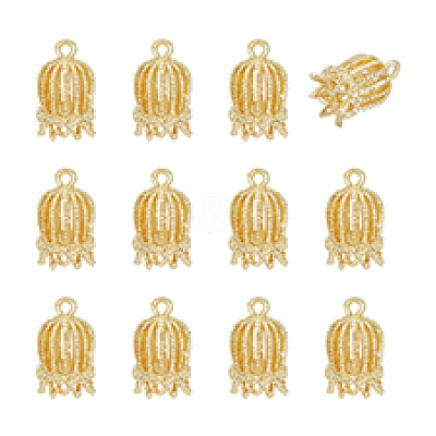 12Pcs Brass Connector Rhinestone Settings KK-PH0010-47-1