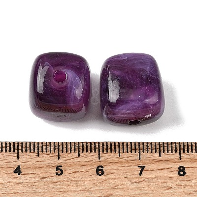 Opaque Acrylic Beads X-OACR-D320-01M-1