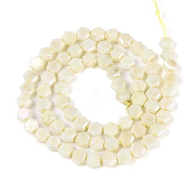 Anti-Tarnish Electroplate Glass Beads Strands GLAA-T028-6mm-02E-1