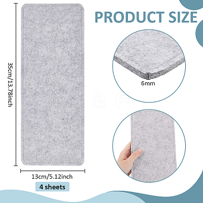 Rectangle Felt Bag Bottom AJEW-WH0460-132-1