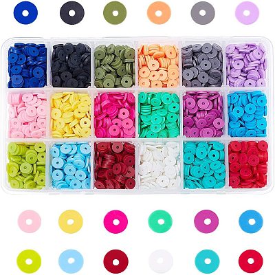 Handmade Polymer Clay Beads CLAY-PH0001-03-1