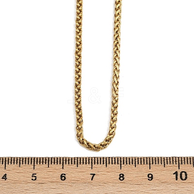 304 Stainless Steel Wheat Chains Necklaces for Unisex NJEW-K395-01B-G-1