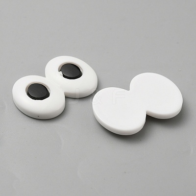 Plastic Doll Craft Eyes Cabochons KY-WH0048-50A-1