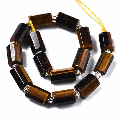 Natural Tiger Eye Beads Strands G-S376-010-1