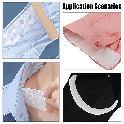 Non-Woven Fabric Disposable Sweat Pad Tapes AJEW-FG0004-35-1