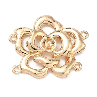 Brass Multi-Strand Links Cabochon Settings KK-F934-06G-1