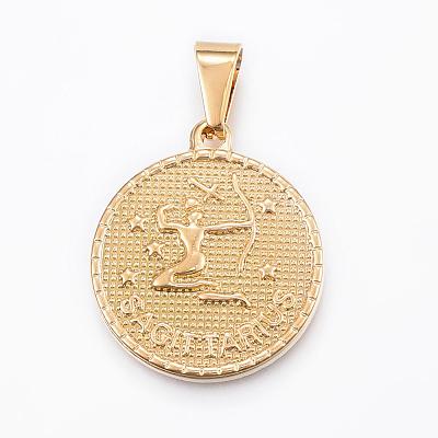 Real 18K Gold Plated 304 Stainless Steel Pendants STAS-H372-01I-1